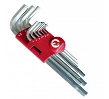 Set of L-shaped hexagonal elongated keys 9 pcs. INTERTOOL (HT-0602)